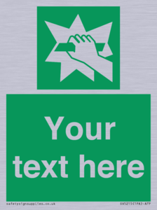 Custom Break Glass Sign